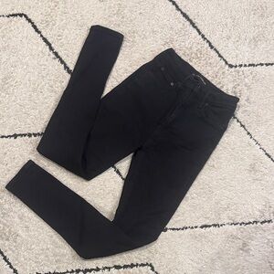 Denim Forum lola skinny High-Rise Black Jeans 26